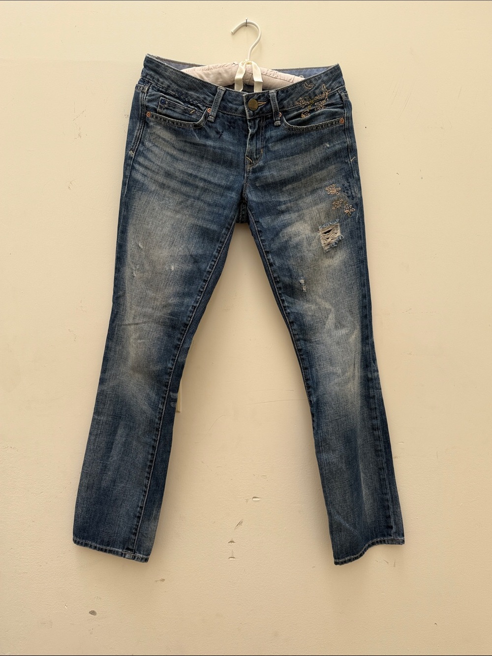 GAP 1969 Distressed Blue Jeans
